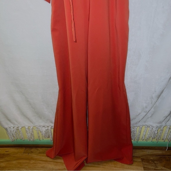 Lovers & Friends X Mark's The Spot Jumpsuit Blood Orange size small - Picture 6 of 8